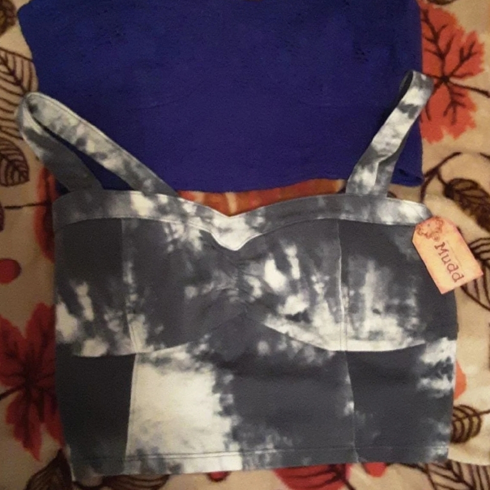 Kohls Mudd and Decree Crop Top/Bralette Bundle Juniors Large Woman's medium